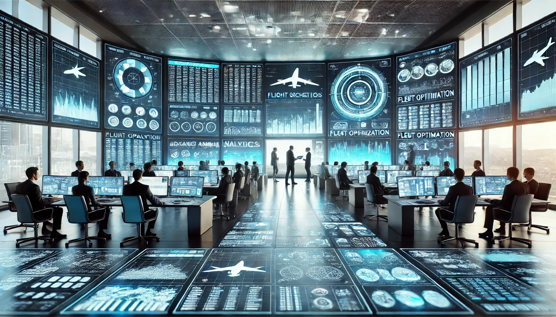Aircraft on runway representing operations research success